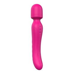 VIBRAÇÕES DO AMOR AQUECENDO BODYWAND. Vibrador duplo, 2 motores. Calor. Recarregável