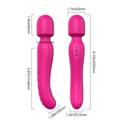 VIBES OF LOVE HEATING BODYWAND. Double vibrator, 2 motors. Heat. Rechargeable