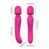 VIBES OF LOVE CHAUFFANT BODYWAND. Double vibrateur, 2 moteurs. Chaleur. Rechargeable