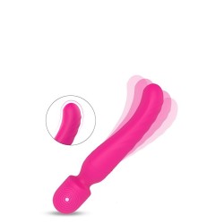 VIBES OF LOVE HEATING BODYWAND. Vibrador doble, 2 motores. Calor. Recargable