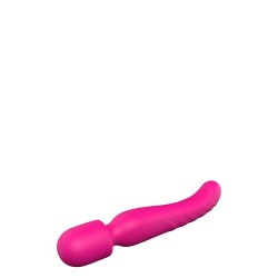 SCHWINGUNGEN DER LIEBE, DIE DEN KÖRPERSTAB ERWÄRMEN. Doppelvibrator, 2 Motoren. Wärme. Wiederaufladbar
