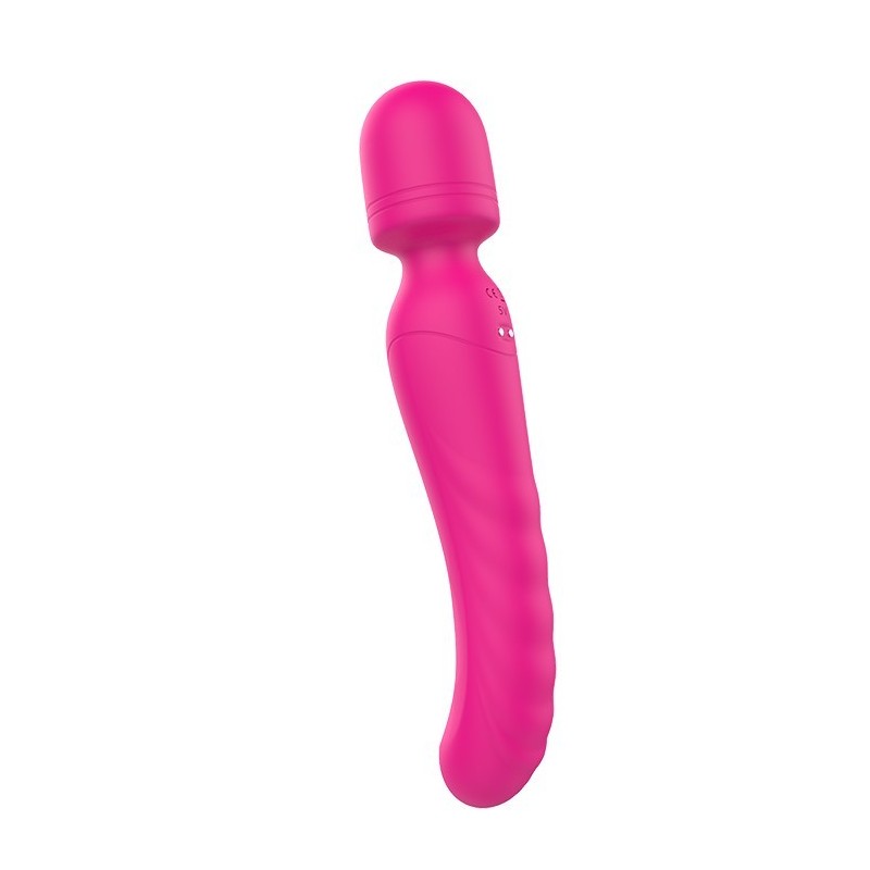 VIBES OF LOVE CHAUFFANT BODYWAND. Double vibrateur, 2 moteurs. Chaleur. Rechargeable