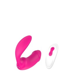 VIBES OF LOVE REMOTE DUO PLEASER. Vibromasseur télécommandé. Rechargeable