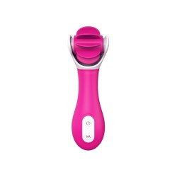 VIBES OF LOVE WHEEL OF FORTUNE. Doppelvibrator mit rotierender Zunge. Wiederaufladbar