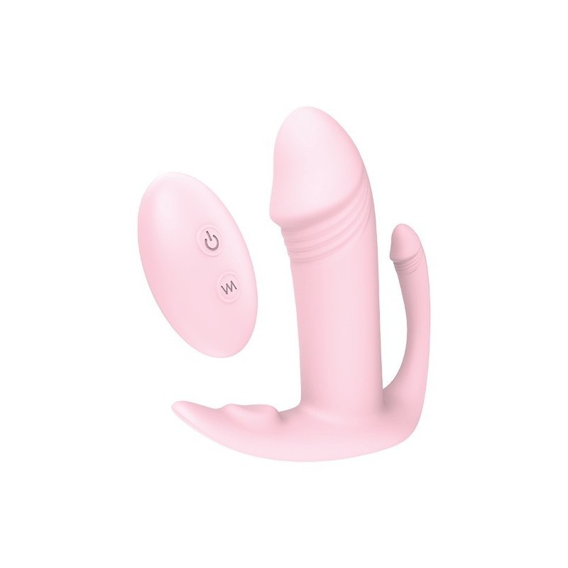 VIBES OF LOVE TRI-PLEASURER À DISTANCE. Vibromasseur télécommandé. Rechargeable