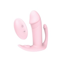 VIBES OF LOVE TRI-PLEASURER À DISTANCE. Vibromasseur télécommandé. Rechargeable