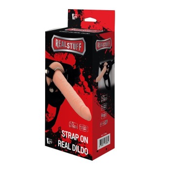 REALSTUFF STRAP ON REAL DILDO - Harness with Realistic Dildo liquid silicone 20x4cm 2