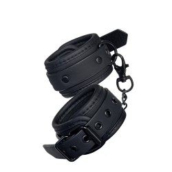 Esposas Negras con cadena metálica negra de 10cm- BLAZE