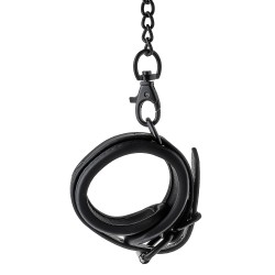 Menottes noires avec chaîne métallique noire de 10cm- BLAZE