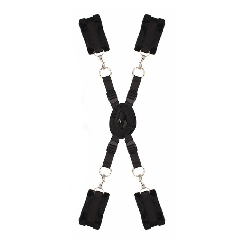 Bed fastening set with wristbands and ankle bracelets - BLAZE