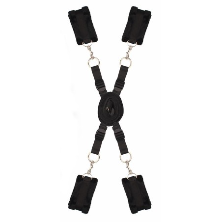 Conjunto de fixação da cama com pulseiras e tornozeleiras - BLAZE