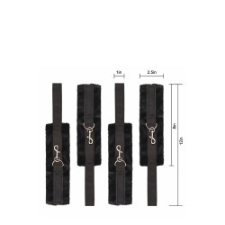 Bettbefestigungsset mit Armbändern und Fußfesseln - BLAZE