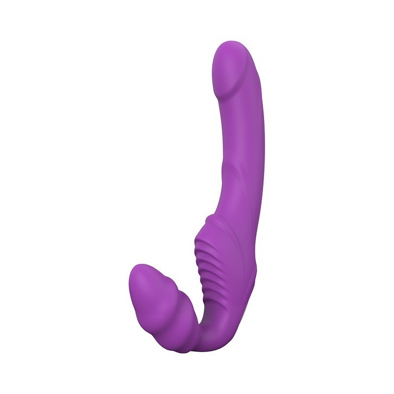 ESSENCIAL DIPPER DUPLO ROXO. Chicote vibratório duplo. Recarregável
