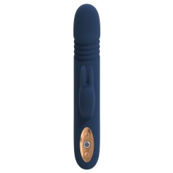 GODDESS COLLECTION ZEPHYROS. Thruster - push function. Liquid silicone. Double vibrator 10 modes. Rechargeable