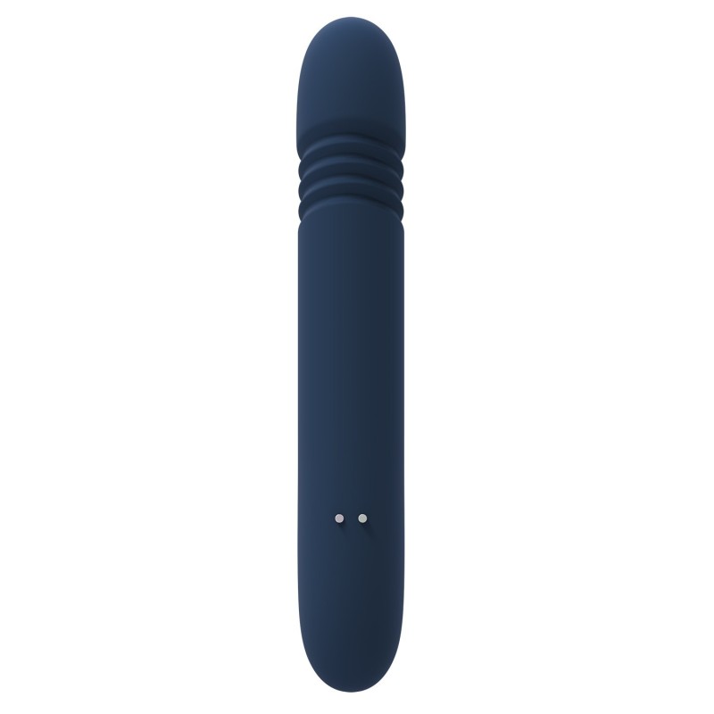 GODDESS COLLECTION ZEPHYROS. Thruster - push function. Liquid silicone. Double vibrator 10 modes. Rechargeable