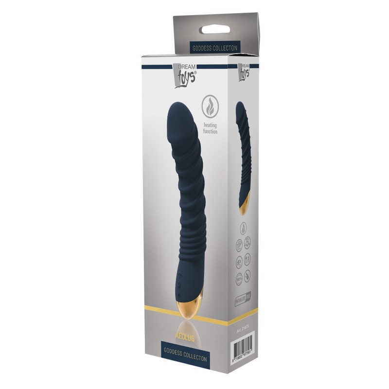 GÖTTINNEN-SAMMLUNG AEOLUS. Flüssiges Silikon. Vibrator 12 Modi. Hitze-Effekt. Wiederaufladbar