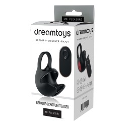 REMOTE SCROTUM TEASER - testicle stimulator remote control, vibration - rechargeable