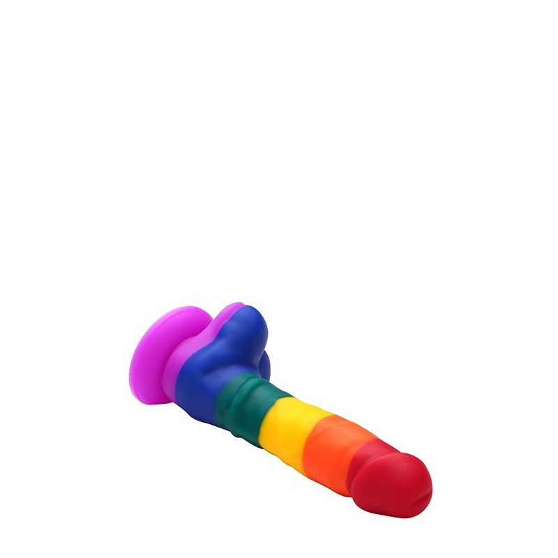 COLOURFUL RAINBOW DILDO 20x3,8cm