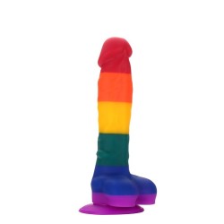 COLOURFUL RAINBOW DILDO 20x3,8cm
