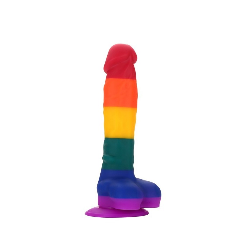 BUNTER REGENBOGEN DILDO 20x3,8cm