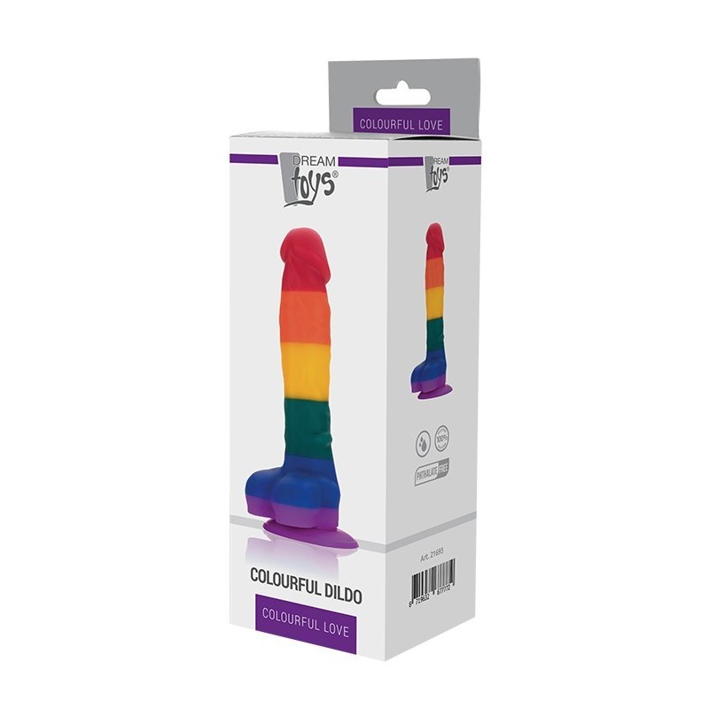 COLOURFUL DILDO ARCO IRIS 20x3,8cm