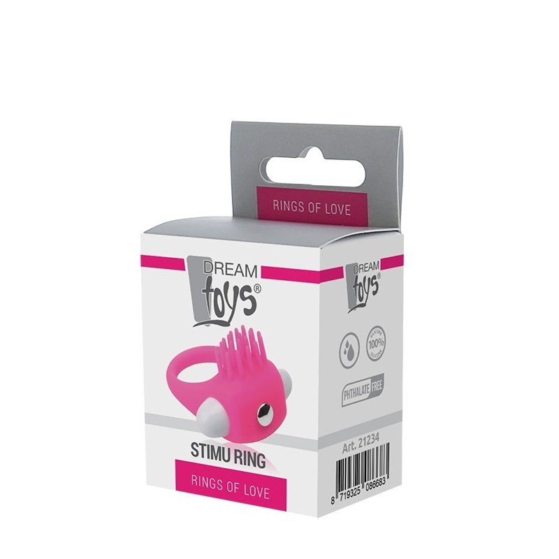 PINK STIMU-RING VIBRATING RING - RINGS OF LOVE