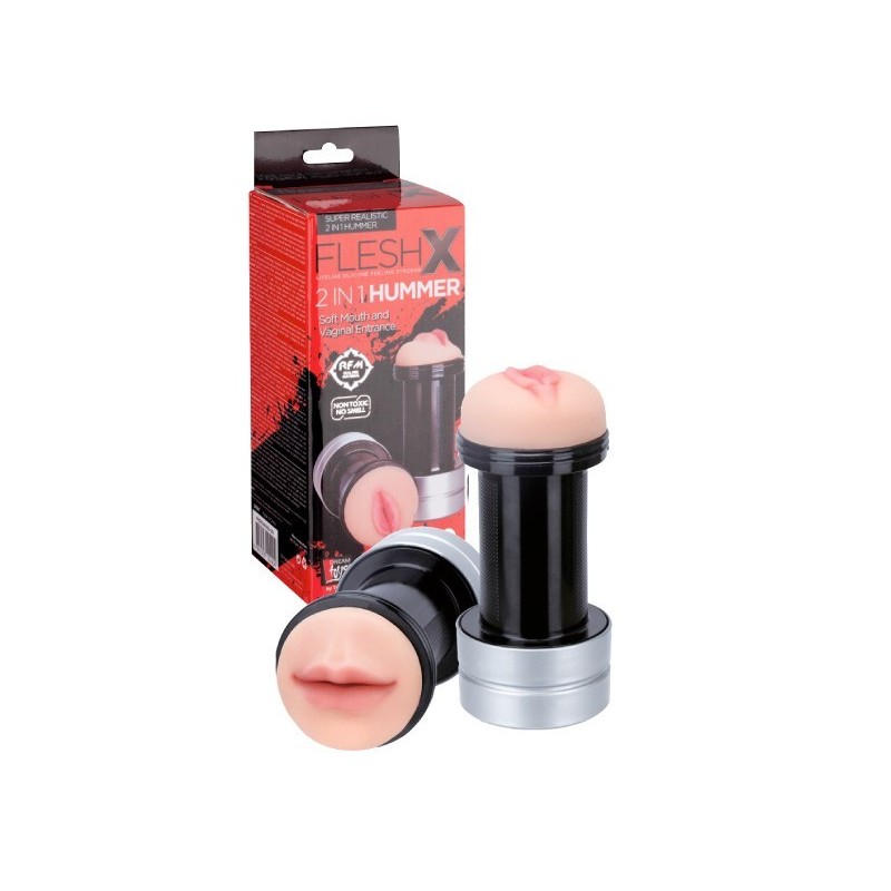 REALSTUFF 2 IN 1 HUMMER -Masturbator Vagina und Mund-