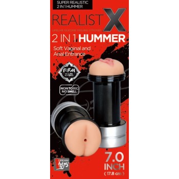 REALSTUFF 2 EM 1 HUMMER -masturbador vagina e ânus- 2