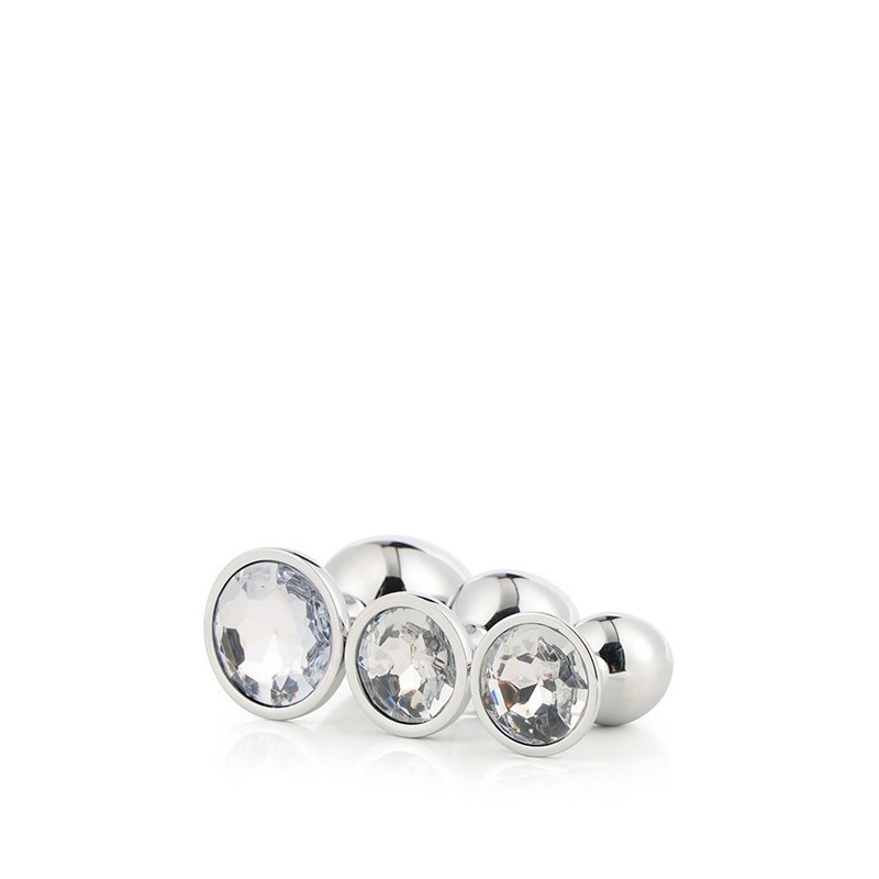 SCINTILLANTE AMORE SILVER PLUG SET di gioielli in argento