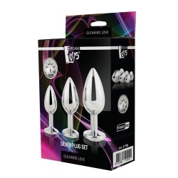 GLEAMING LOVE SILVER PLUG SET de bijoux en argent