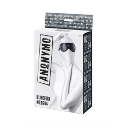Black vegan leather mask ANONYMO by A-TOYS