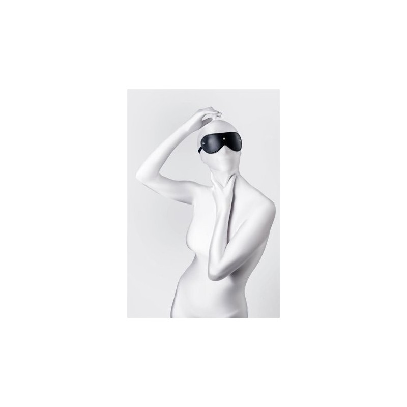 Maschera in pelle vegana nera ANONYMO di A-TOYS