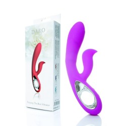 Daro - Wiederaufladbarer lila Doppelvibrator 12 Modi