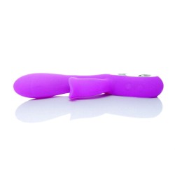 Daro - Vibrador Doble Morado Recargable 12 modos