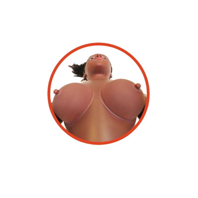 Boneca Alecia - rosto 3D - vagina e ânus cyberskin - com vibração