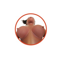 Boneca Alecia - rosto 3D - vagina e ânus cyberskin - com vibração