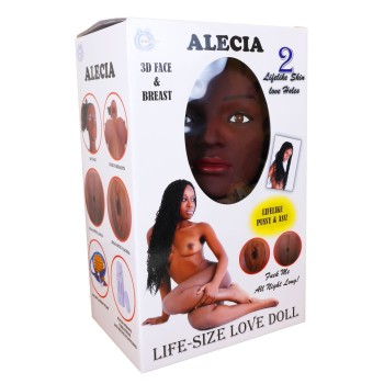 Muñeca Alecia - cara 3D - vagina y ano ciberskin - con vibración 2