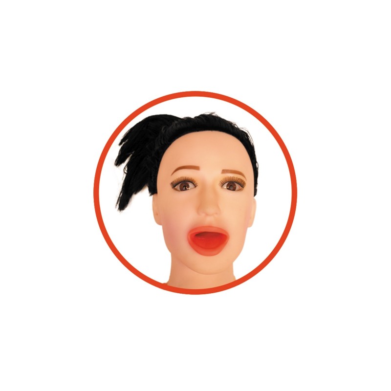 Angelina doll - face, feet and hands 3D - vagina and anus ciberskin - with vibration