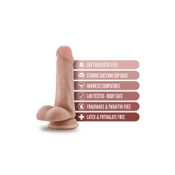 DR JEFFREY 6,5 » GODE RÉALISTE AVEC TESTICULES 16,5x3,2cm