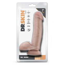DR. MARK 7" REALISTIC DILDO WITH TESTICLES 17,8x3,8cm