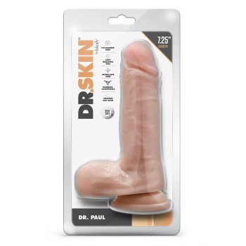 DR. PAUL 7,25 » GODE RÉALISTE AVEC TESTICULES 18,4x4,4cm 2
