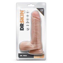 DR. PAUL 7,25 » GODE RÉALISTE AVEC TESTICULES 18,4x4,4cm