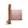 DR. MICHAEL 14" REALISTIC DILDO WITH TESTICLES 35,5x6,3cm