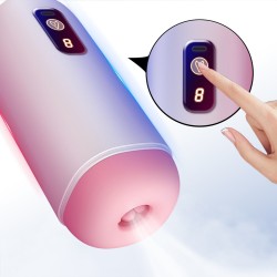 Anus de masturbateur rechargeable, 8 modes de vibration, avec voix. Masturbateur Ciberskin