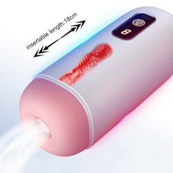 Anus de masturbateur rechargeable, 8 modes de vibration, avec voix. Masturbateur Ciberskin