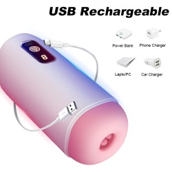 Anus de masturbateur rechargeable, 8 modes de vibration, avec voix. Masturbateur Ciberskin