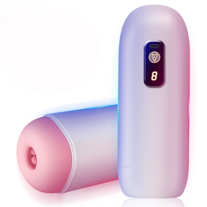 Wiederaufladbarer Masturbator Anus, 8 Vibrationsmodi, mit Stimme. Ciberskin Masturbator