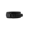 Collar y Correa Negra con cadena metálica negra de 10cm- BLAZE