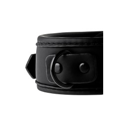 Colletto e Cinturino Nero con catena in metallo nero di 10cm- BLAZE