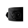 Collar y Correa Negra con cadena metálica negra de 10cm- BLAZE